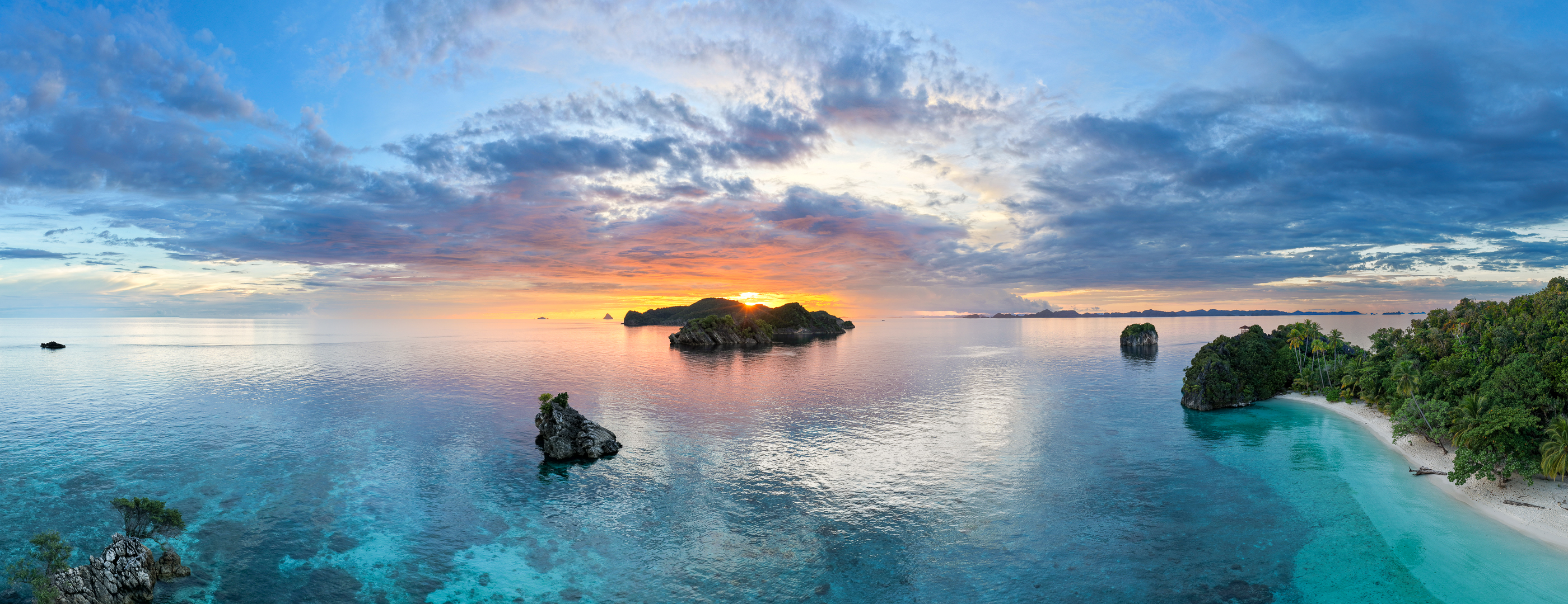 Sunset over Misool
